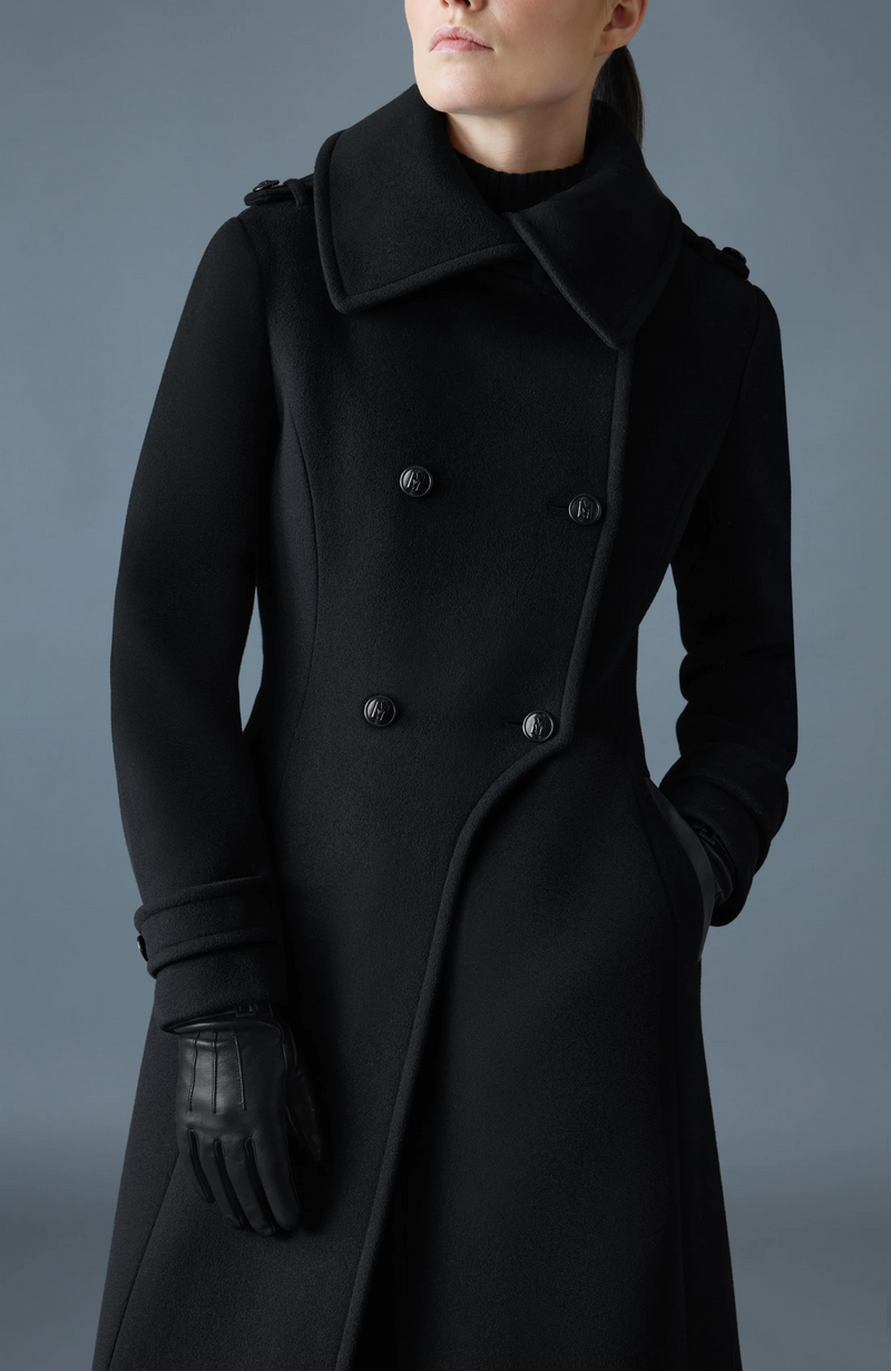 Elodie double face wool tailored coat