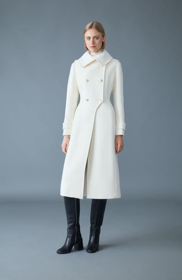 Elodie double face wool tailored coat