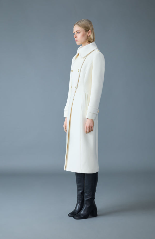 Elodie double face wool tailored coat