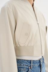 Evelin Faux Leather Crop