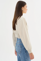 Evelin Faux Leather Crop