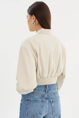 Evelin Faux Leather Crop