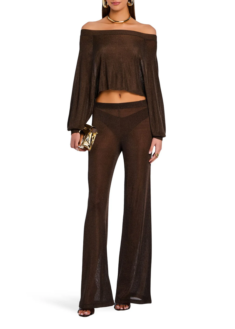 Sheldon Knit Metallic Pant