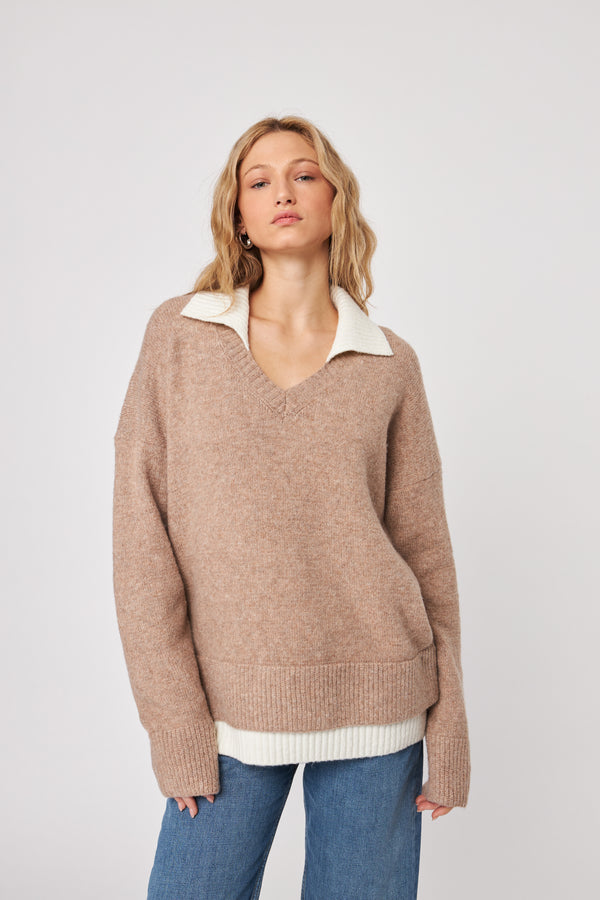 Sage Collared Sweater