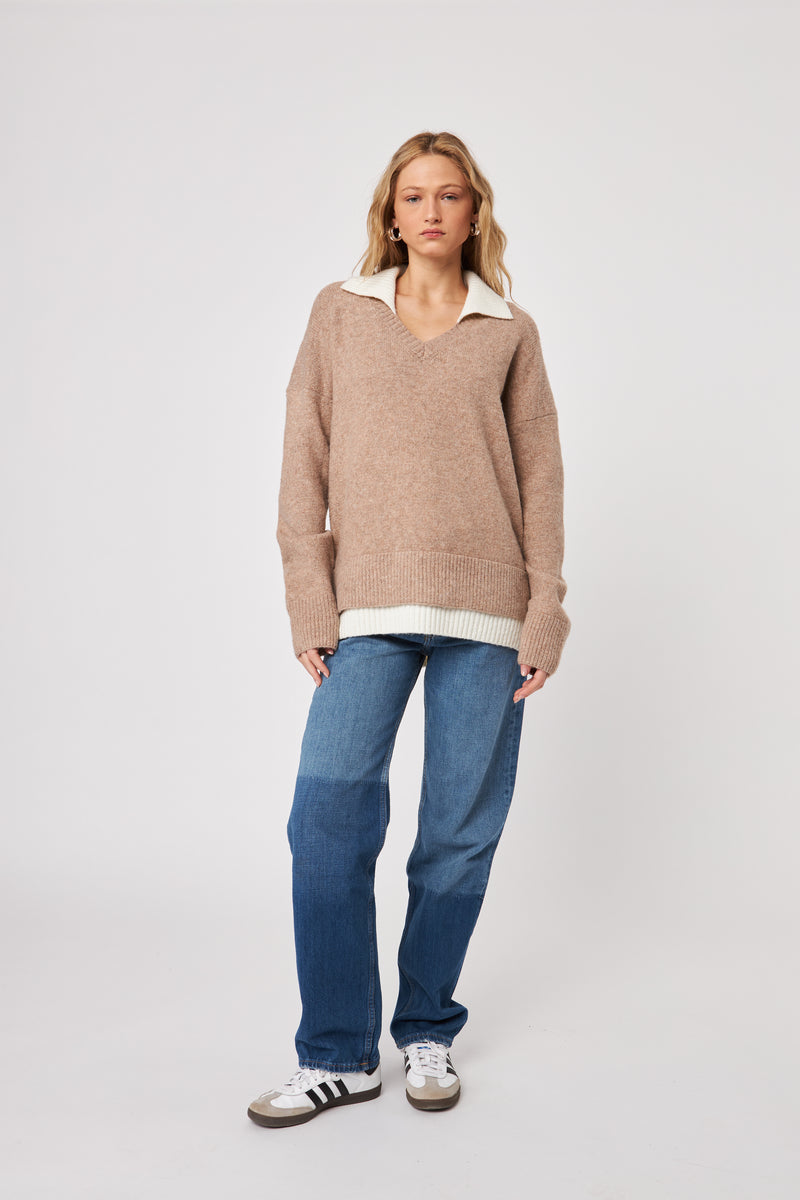 Sage Collared Sweater