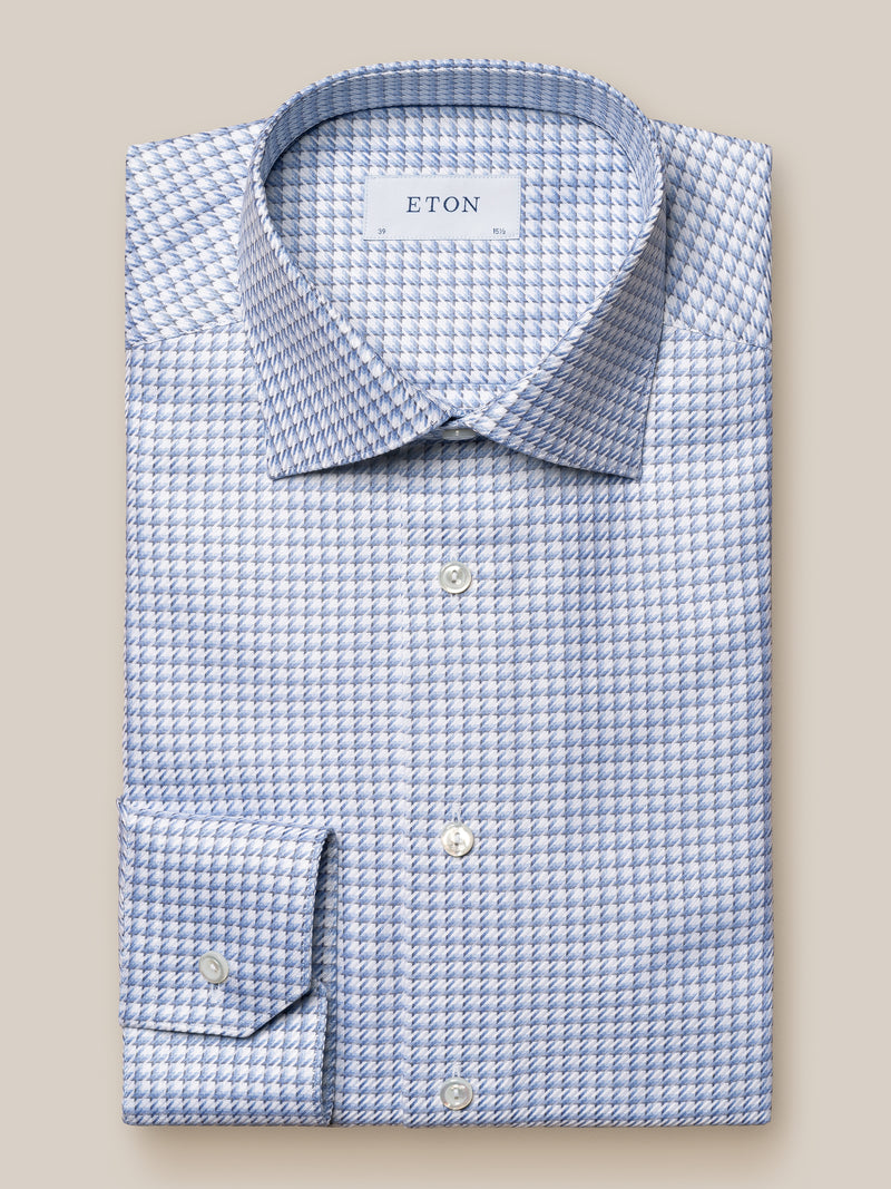 Contemporary Houndstooth Check Shirt