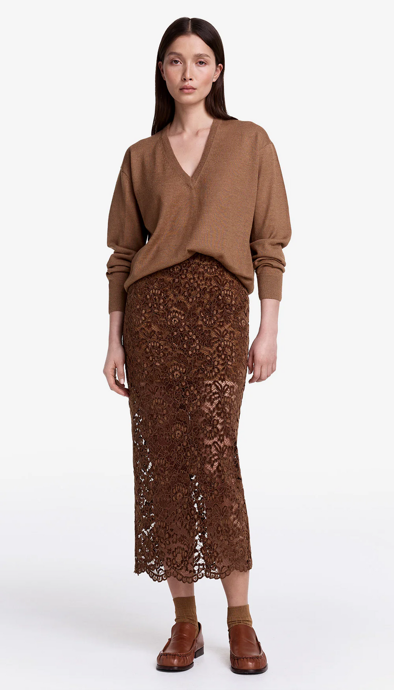 Lace Pencil Skirt