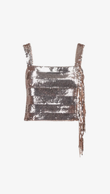 Sequin Fringe Top