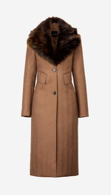 Brando Coat w/ Detachable Collar
