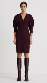 V-Neck Dolman Dress