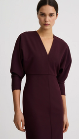 V-Neck Dolman Dress