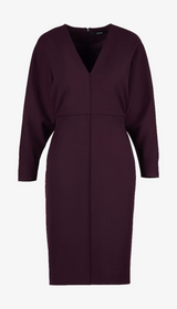 V-Neck Dolman Dress