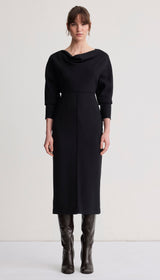 Draped Dolman Dress