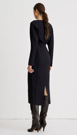 Draped Dolman Dress
