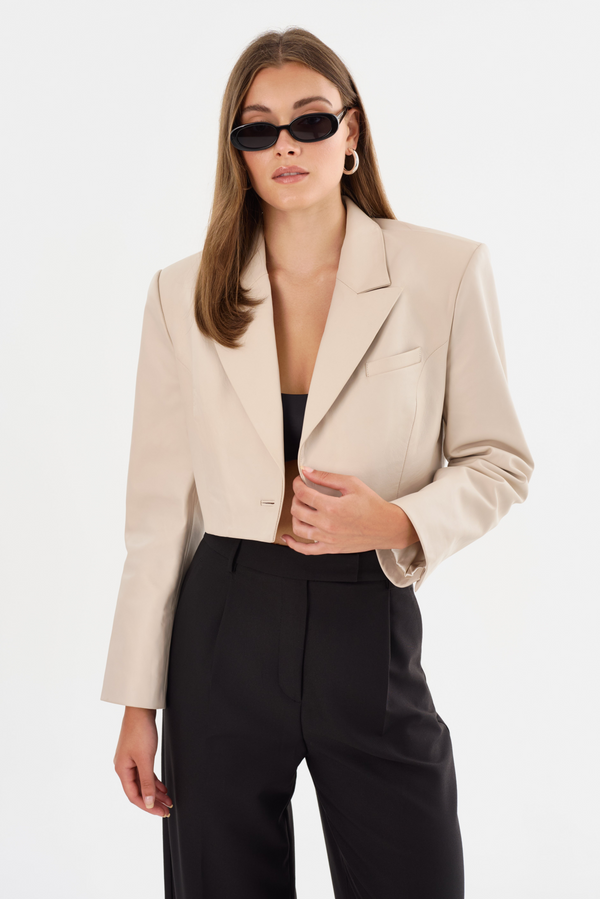 Harmina Leather Blazer