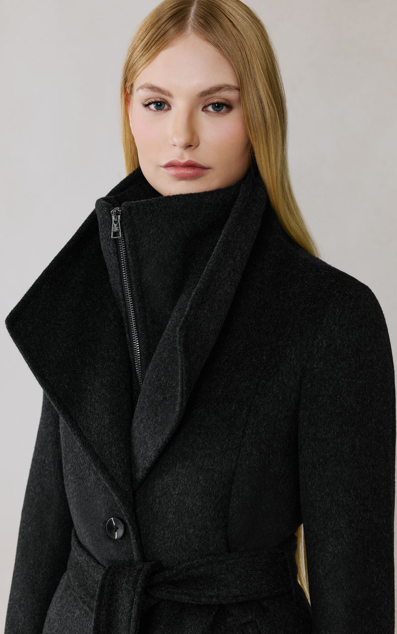 Ilana Belted Wool Coat