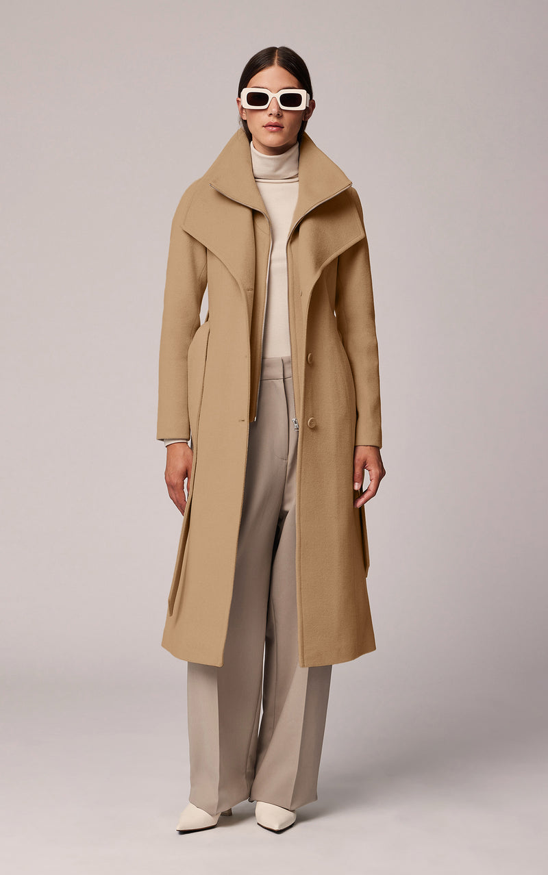 Ilana Belted Wool Coat
