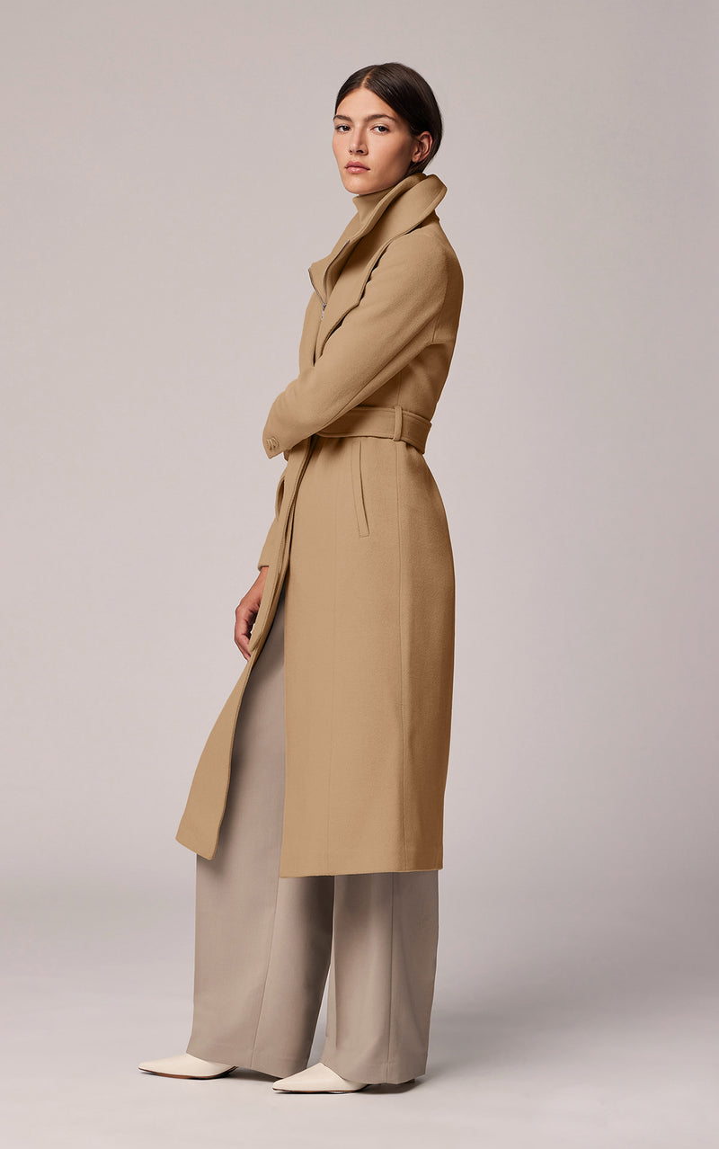 Ilana Belted Wool Coat
