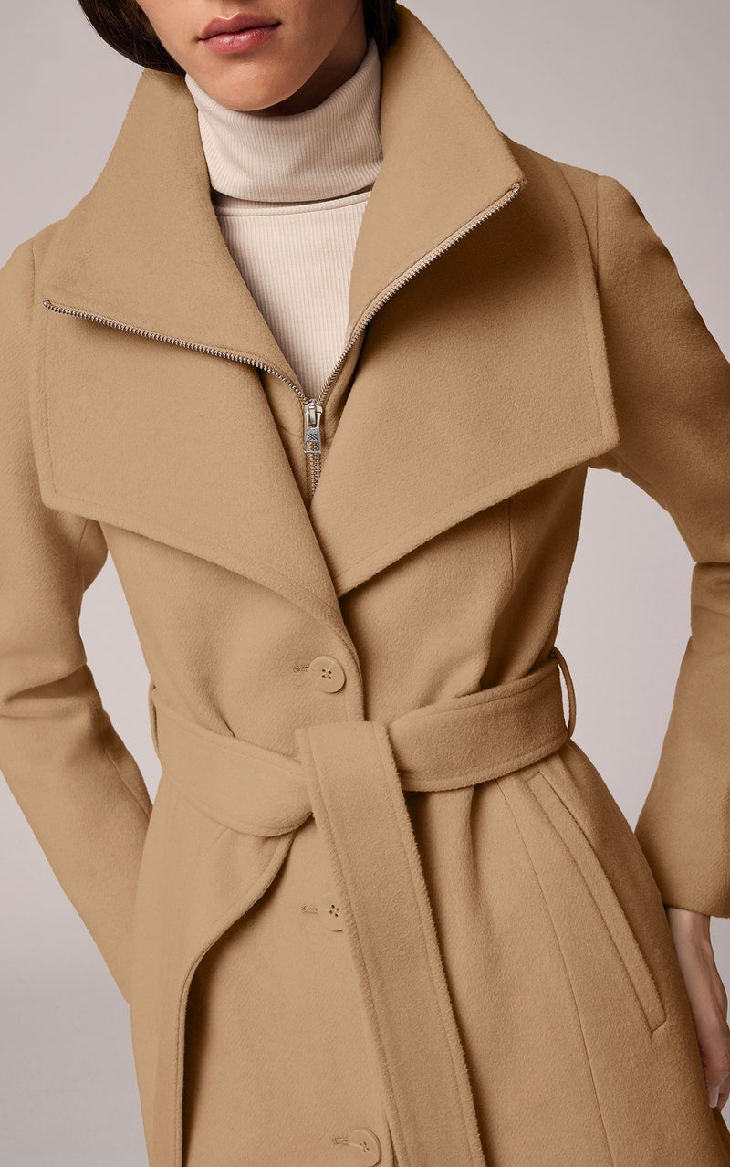 Ilana Belted Wool Coat