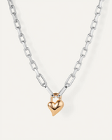 Padlock Heart Pendant Necklace