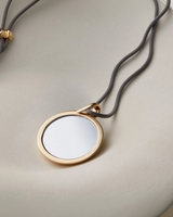 Nico Mirror Pendant Rope Necklace