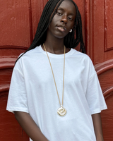 Nico Mirror Pendant Rope Necklace