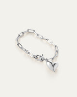 Puffy Heart Charm Bracelet