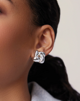 Small Woven Square Earring