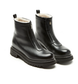 Delta Shearling-Lined Leather Bootie