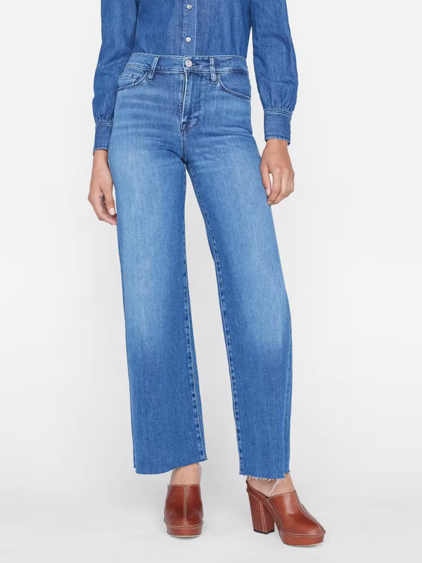 Le Slim Palazzo Raw Hem