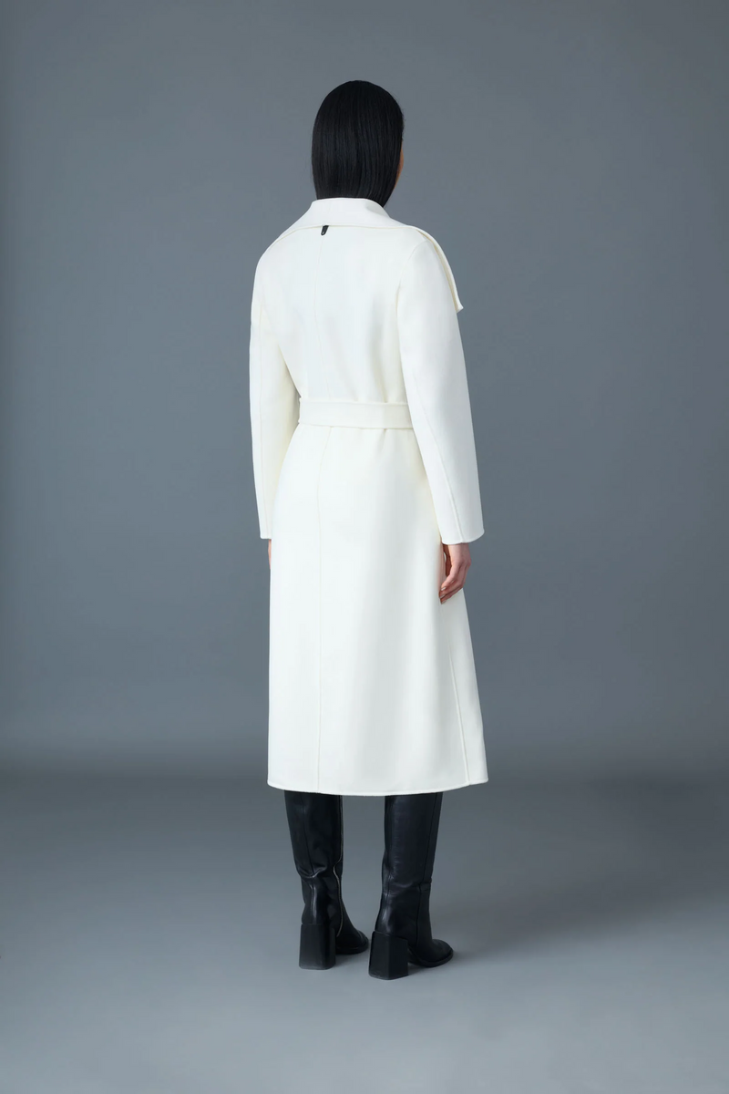 Mai double-face wool wrap coat