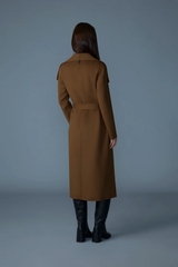 Mai double-face wool wrap coat