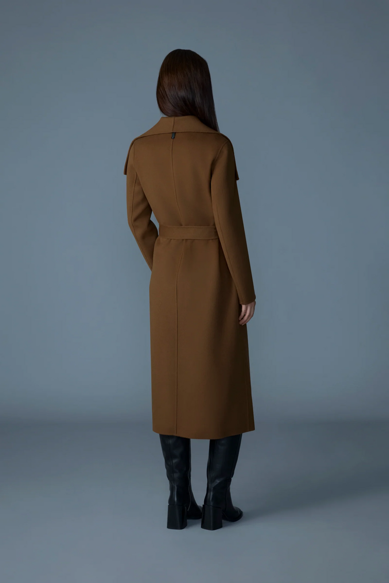 Mai double-face wool wrap coat