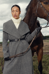 Mai double-face wool wrap coat