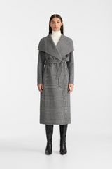 Mai double-face wool wrap coat