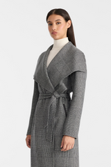 Mai double-face wool wrap coat