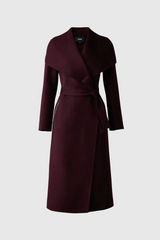 Mai double-face wool wrap coat
