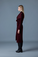 Mai double-face wool wrap coat