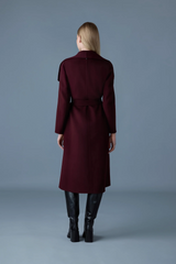 Mai double-face wool wrap coat