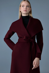 Mai double-face wool wrap coat