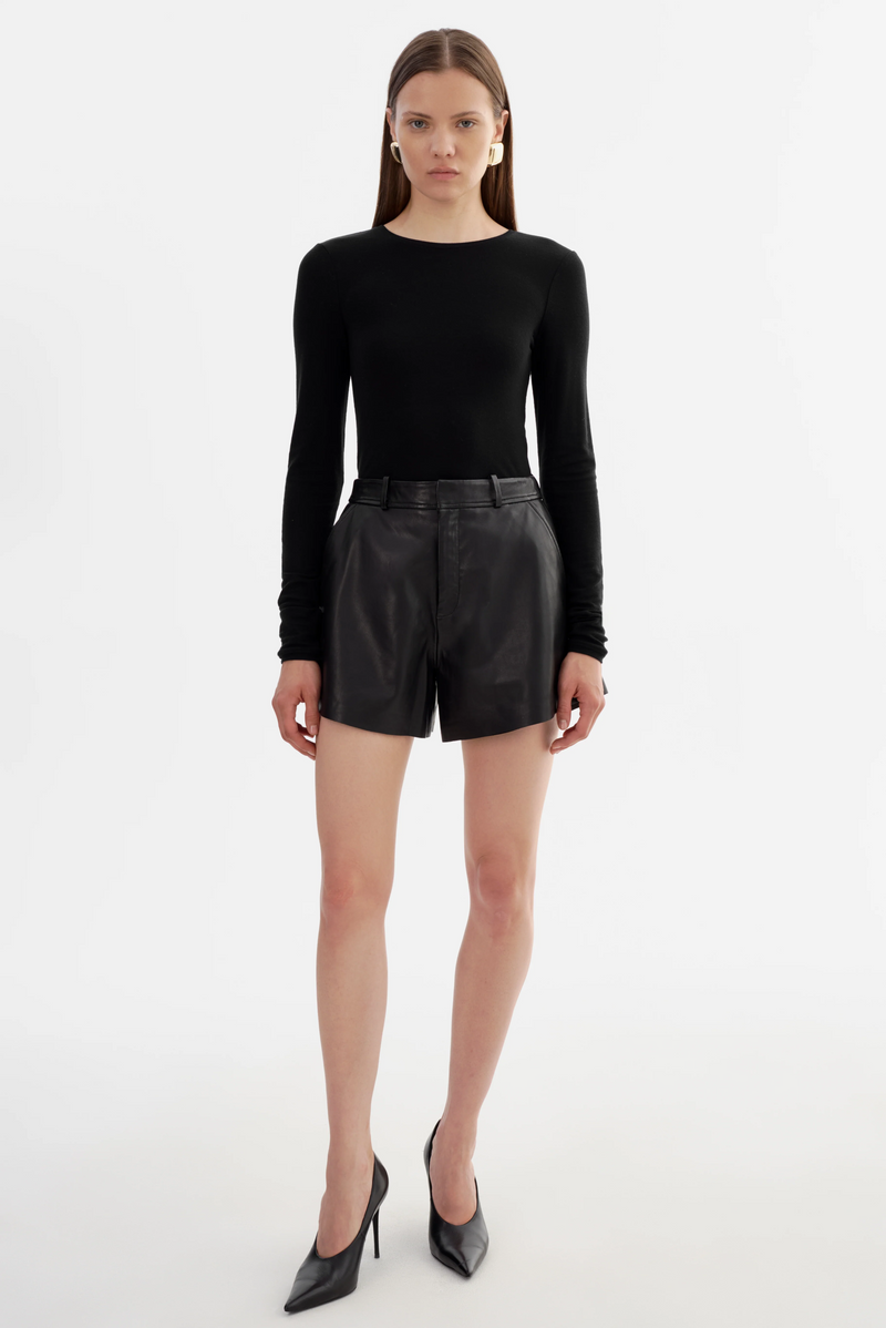 Marcie Leather Shorts