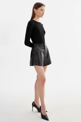 Marcie Leather Shorts
