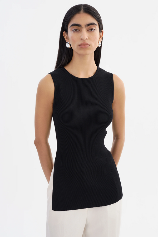 Milou Rib Knit Sleeveless Top