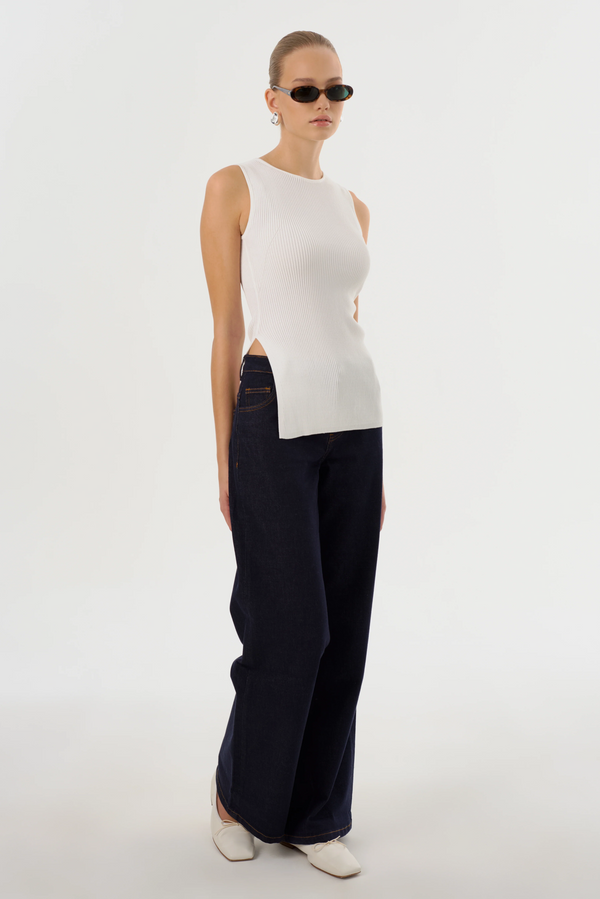 Milou Rib Knit Sleeveless Top