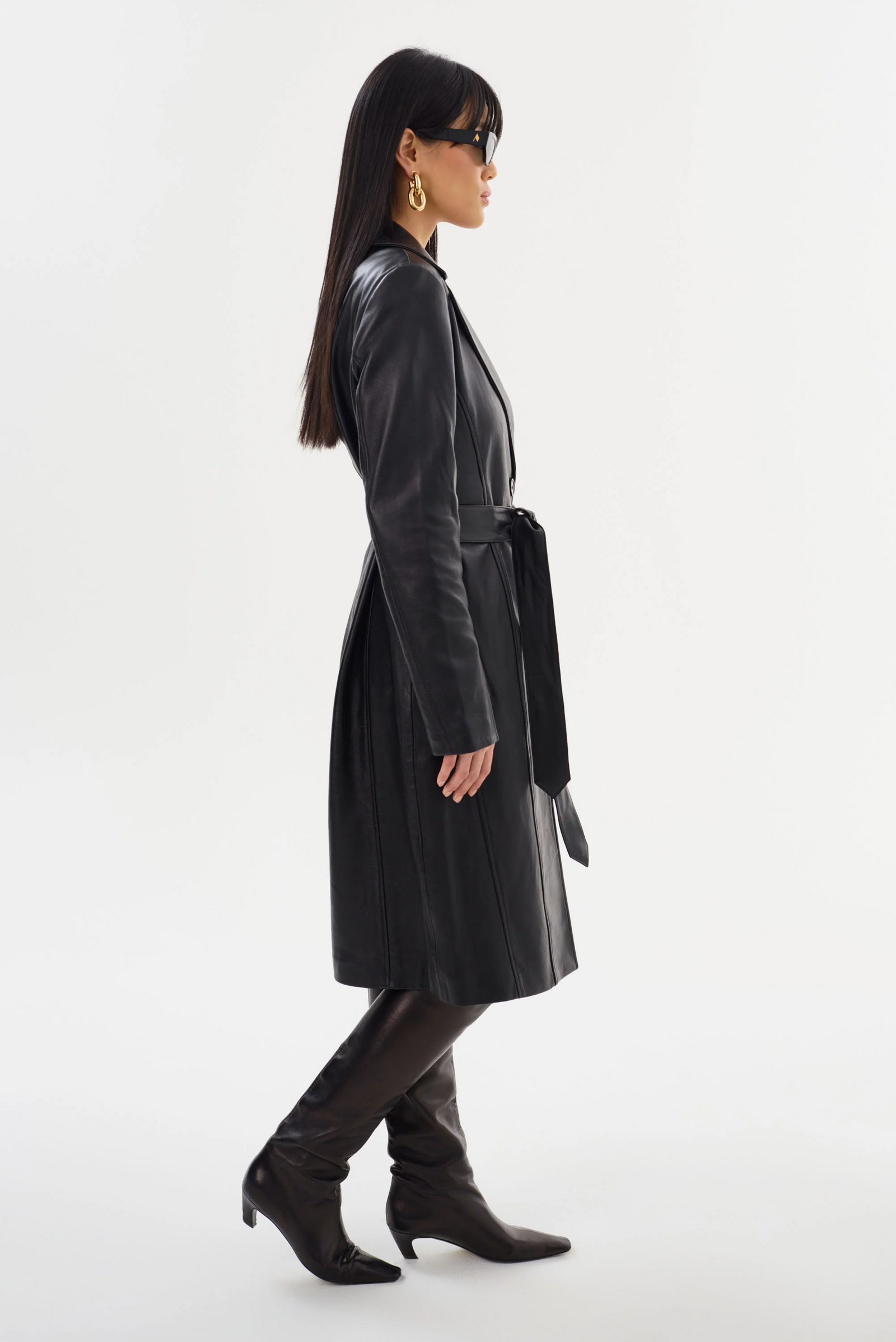 Miranda Leather Trench – Klozet Clothing Boutique