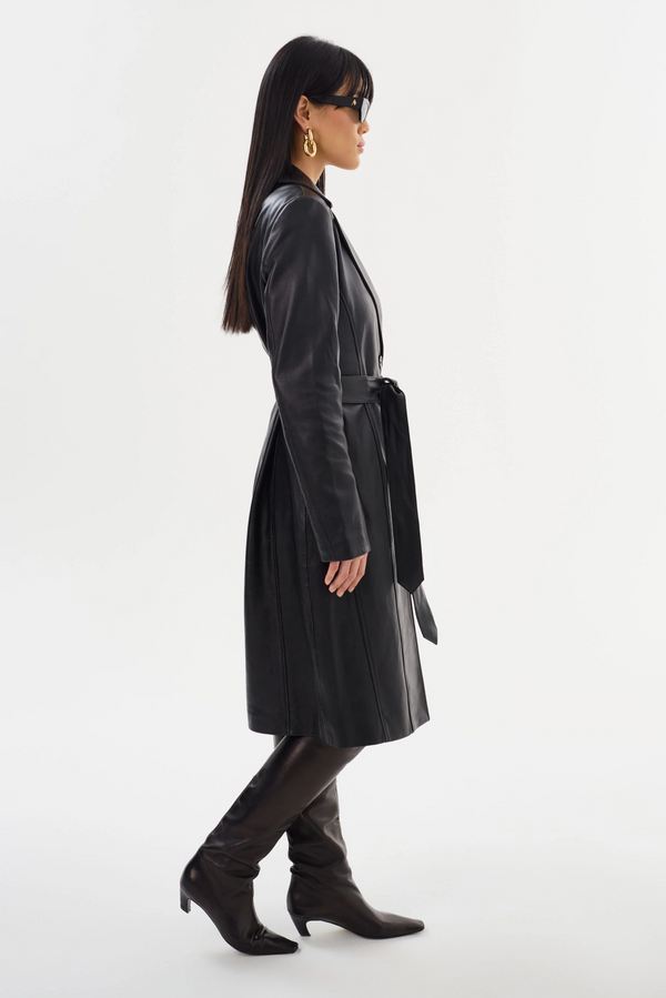 Miranda Leather Trench