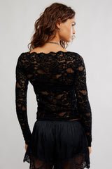 Raising Eyebrows Lace Top