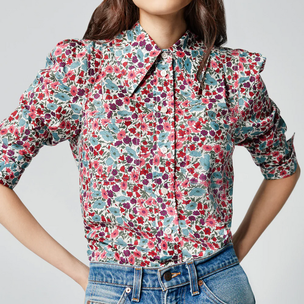 Crop Sleeve Box Pleat Shirt – Klozet Clothing Boutique