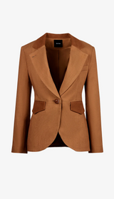 Blocked Seamed Blazer