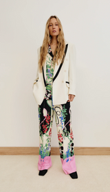 Taped DB Peaked Lapel Blazer